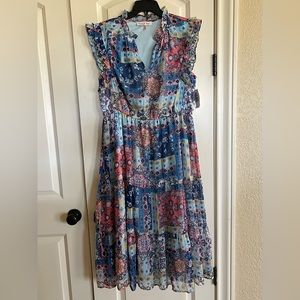 NWT Harlow & Rose Bohemian Maxi Dress Size XL